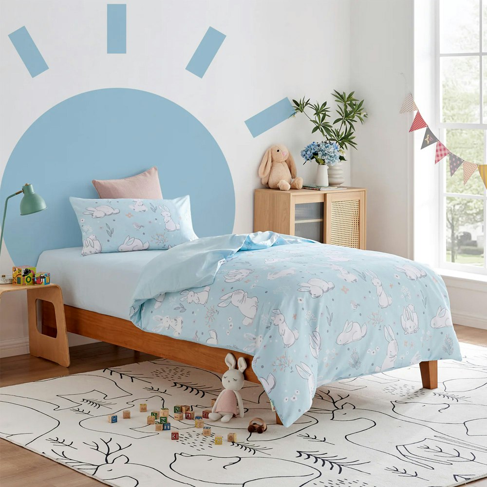 Jack & Ava Sleepy Bunnies Quilt Cover Set