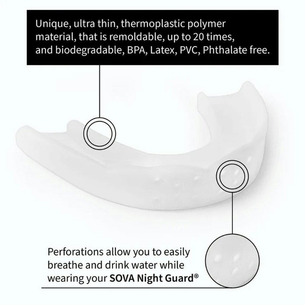 SOVA 3D Teeth Grinding Dental Mouth Guard with Case
