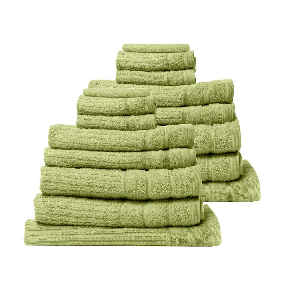 Royal Comfort 16 Piece Eden Luxury Cotton Bath Towel Set