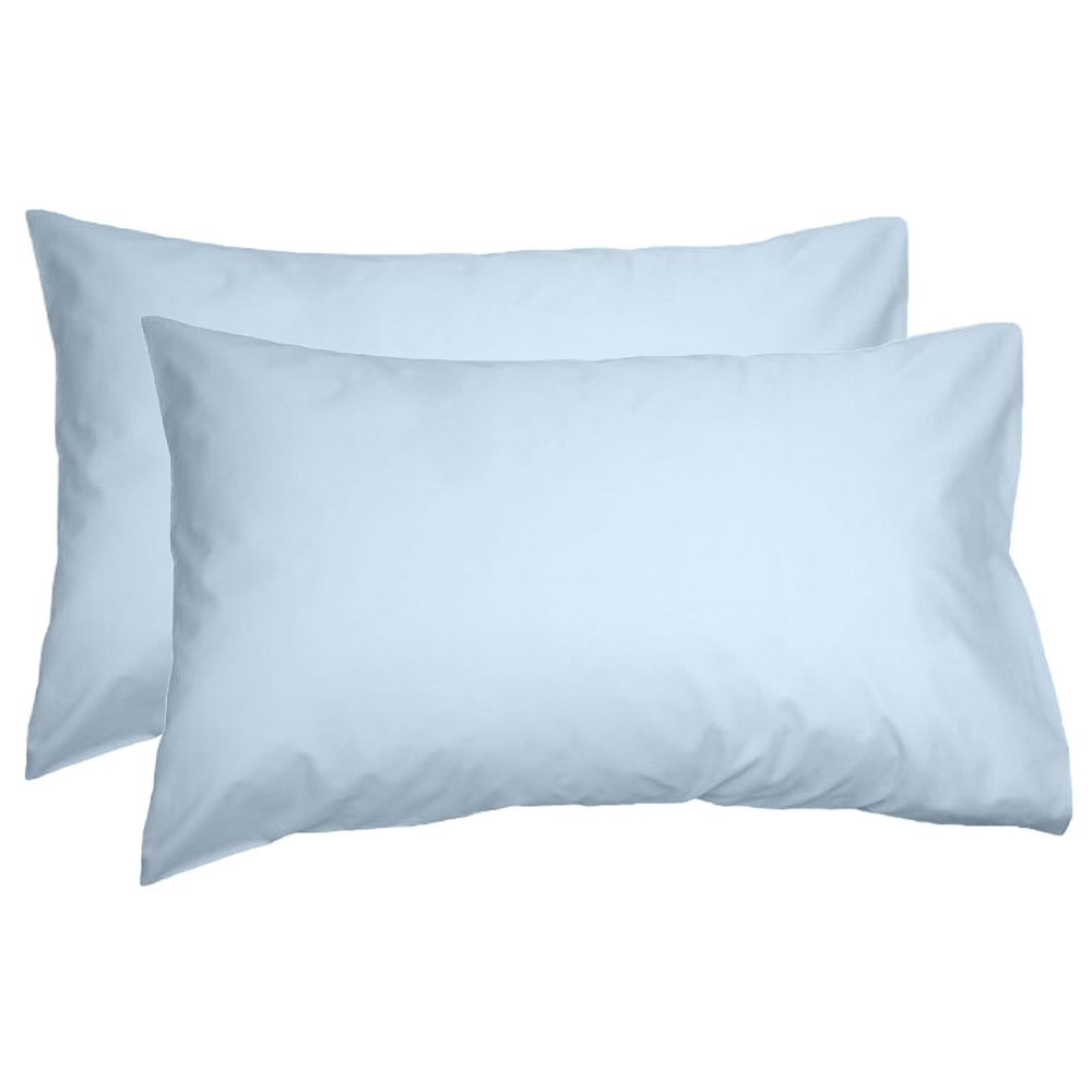 Algodon 300 Thread Count Cotton Percale Standard Pillowcase Denim