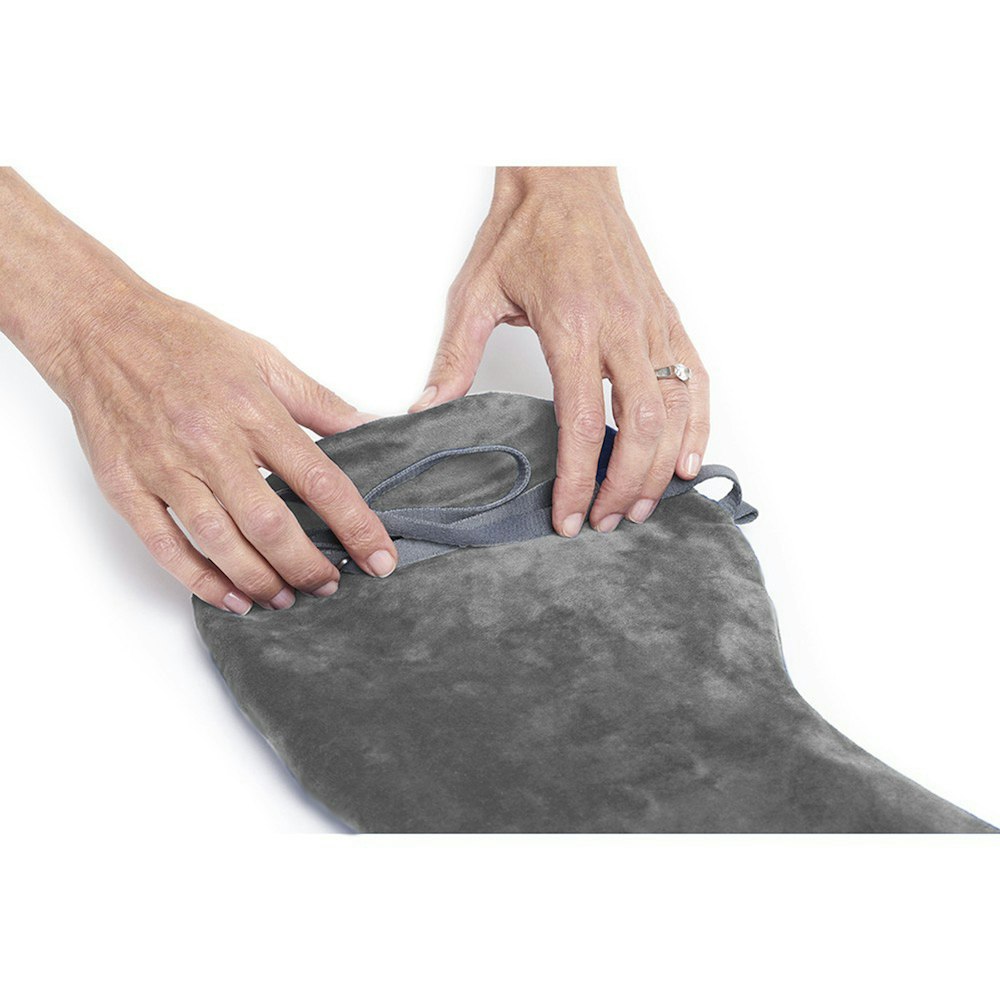 Travelrest Travelrest All In One Ultimate Travel Pillow Getting Rolled UpAll In One Ultimate Travel Pillow Roll Navy Grery