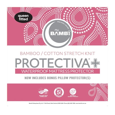 Bambi Protectiva+ Bamboo Cotton Stretch Knit Waterproof Mattress Protector