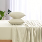 Dreamaker Superfine Washed Microfibre Sheet Set Natural