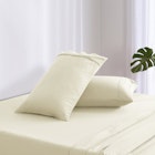 Dreamaker Superfine Washed Microfibre Sheet Set Natural 2