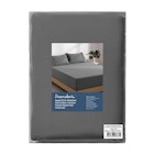 Dreamaker Superfine Washed Microfibre Combo Fitted Sheet Set Charcoal