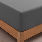 Dreamaker Superfine Washed Microfibre Combo Fitted Sheet Set Charcoal