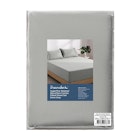 Dreamaker Superfine Washed Microfibre Combo Fitted Sheet Set Dove Grey