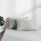 Dreamaker Superfine Washed Microfibre Combo Fitted Sheet Set Dove Grey