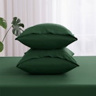 Dreamaker Superfine Washed Microfibre Combo Fitted Sheet Set Hunter Green