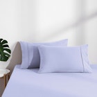 Dreamaker Superfine Washed Microfibre Combo Fitted Sheet Set Lilac