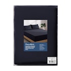 Dreamaker Superfine Washed Microfibre Combo Fitted Sheet Set Navy