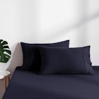 Dreamaker Superfine Washed Microfibre Combo Fitted Sheet Set Navy