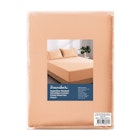 Dreamaker Superfine Washed Microfibre Combo Fitted Sheet Set Peach