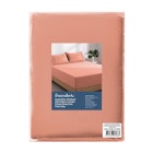 Dreamaker Superfine Washed Microfibre Combo Fitted Sheet Set Pink Clay