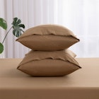 Dreamaker Superfine Washed Microfibre Combo Fitted Sheet Set Rust