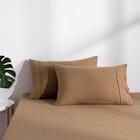 Dreamaker Superfine Washed Microfibre Combo Fitted Sheet Set Rust