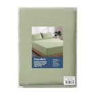 Dreamaker Superfine Washed Microfibre Combo Fitted Sheet Set Sage Green