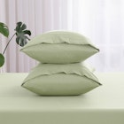 Dreamaker Superfine Washed Microfibre Combo Fitted Sheet Set Sage Green