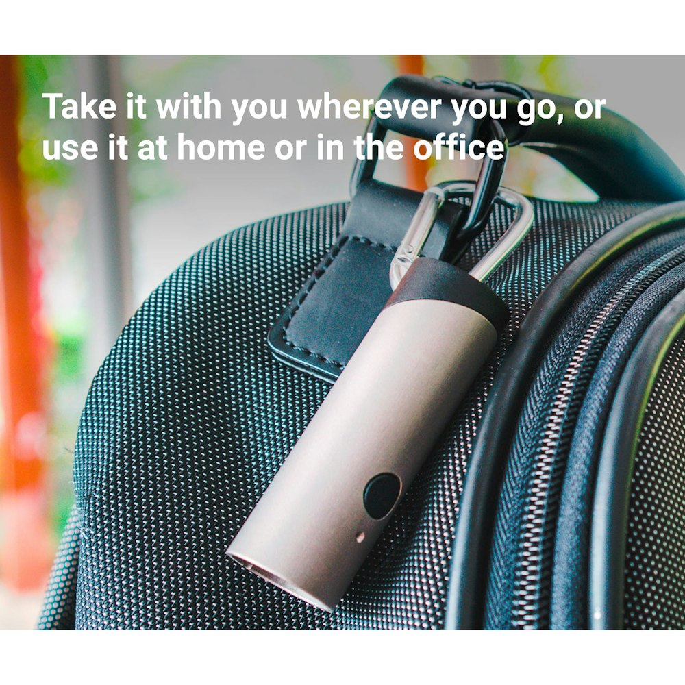 Atmotube PLUS take it wherever you go