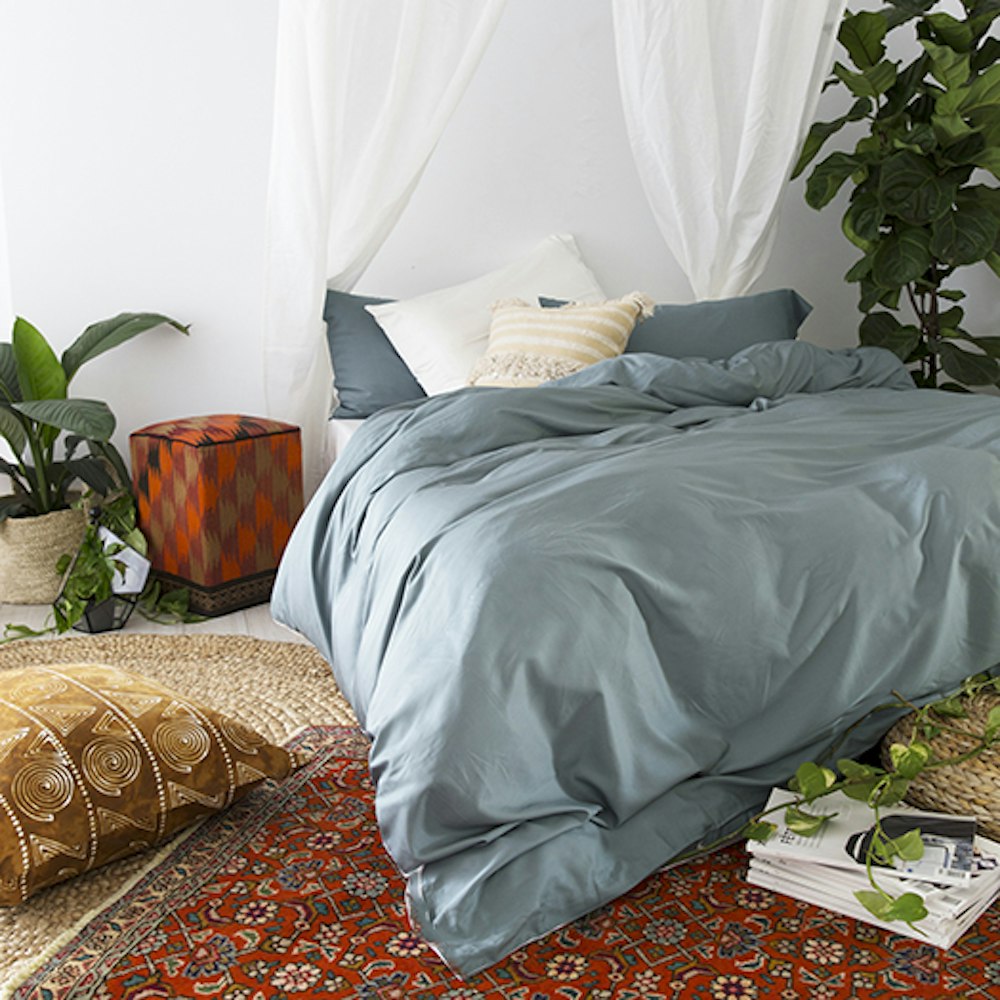 Bambusa Bamboo Quilt Cover Set Teal