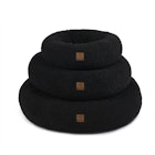 Charlie's Teddy Fleece Round Donut Pet Bed Charcoal 2