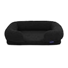 Charlie's Teddy Fleece Memory Foam Sofa Pet Bed with Bolster Charcoal 1