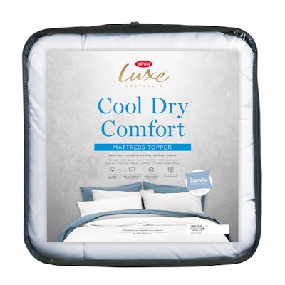 Tontine Luxe Cool Dry Comfort Mattress Topper on Bed