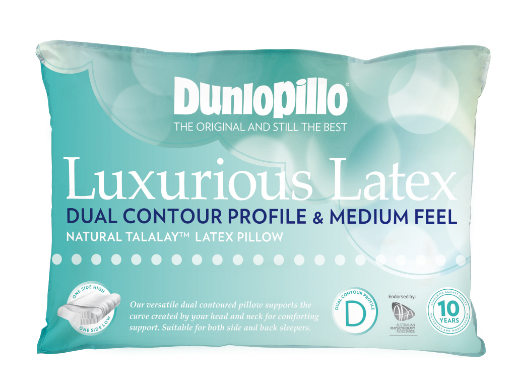 Dunlopillo latex pillow outlet sale