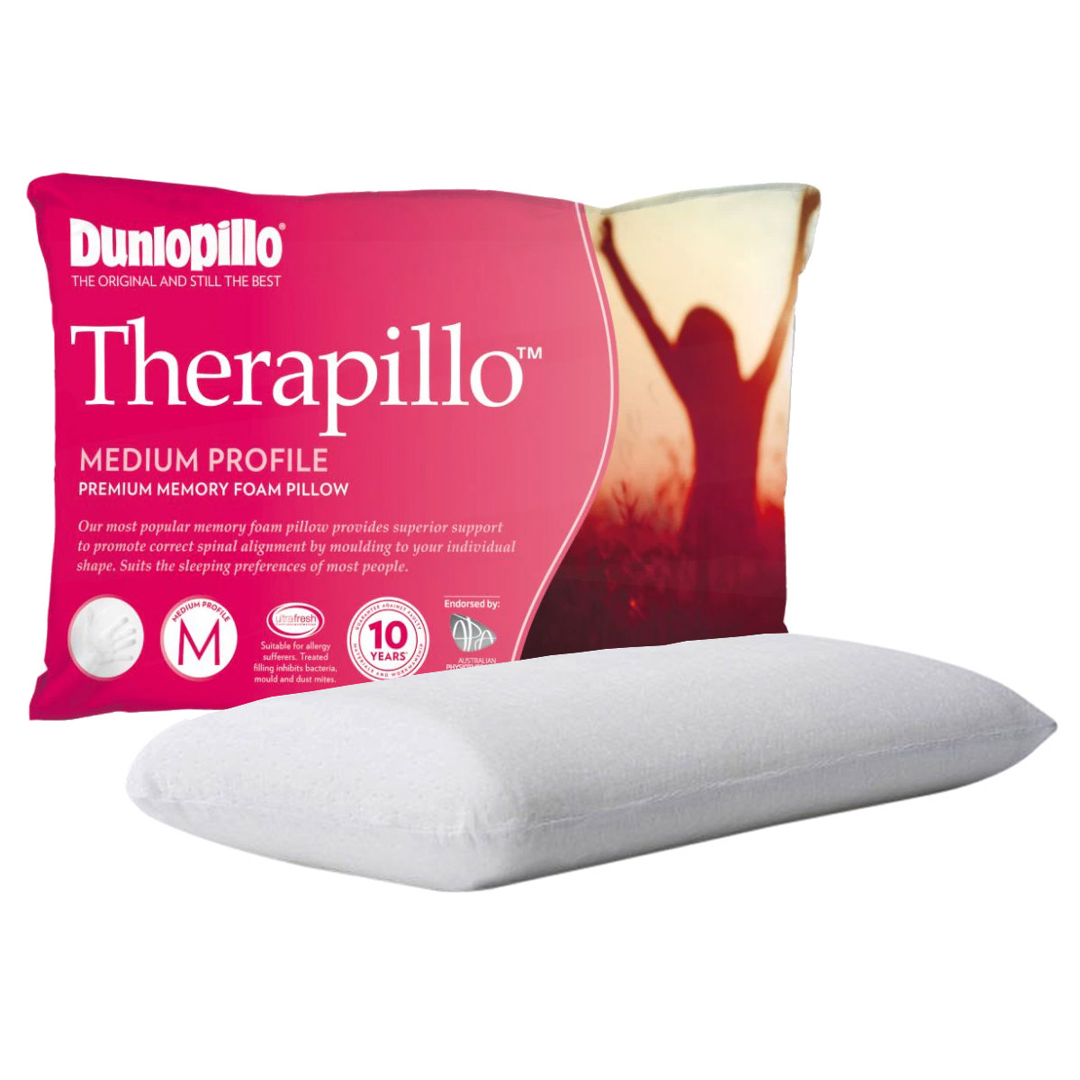 Dunlopillo therapillo premium on sale memory foam pillow