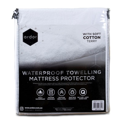 Ardor Cotton Terry Toweling Waterproof Mattress Protector Packaging