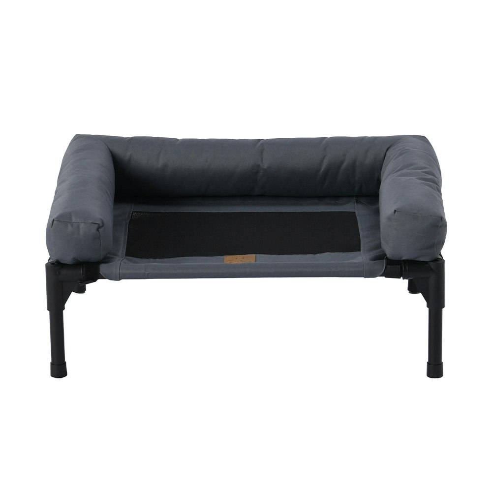 Charlie's Trampoline Bolster Sofa Pet Bed Grey