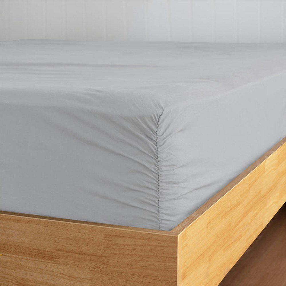 Bambury 250 Thread Count Tru Fit Sheet Set Silver 2