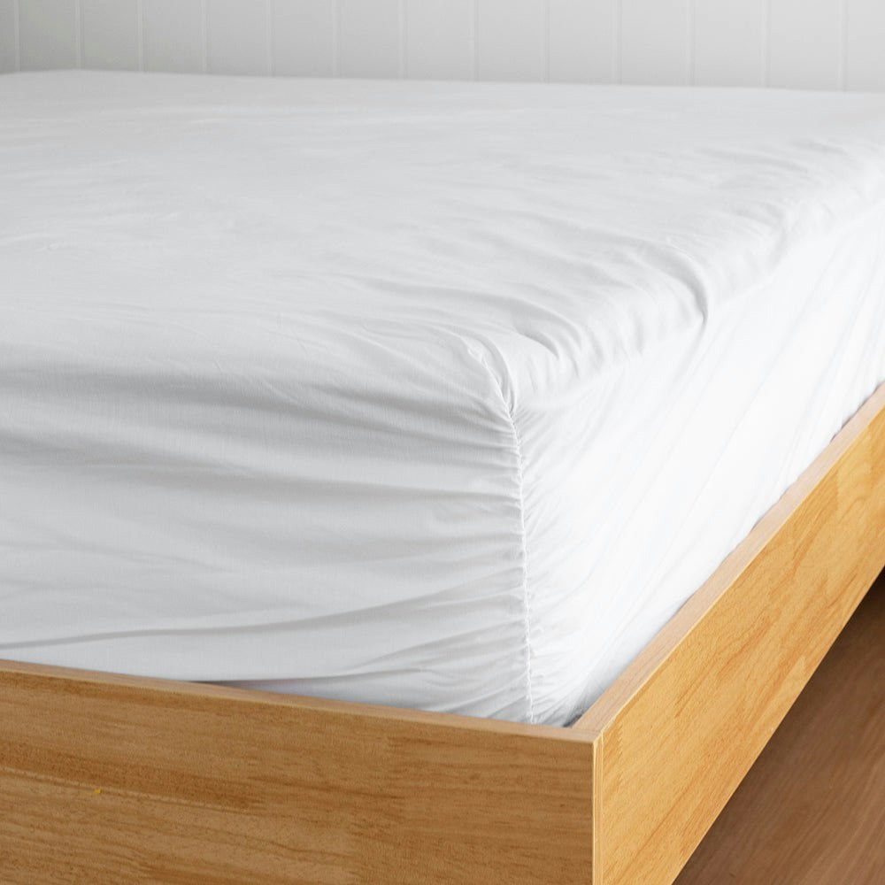 Bambury 250 Thread Count Tru Fit Sheet Set White