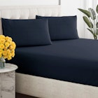 Renee Taylor 300 Thread Count 100% Organic Cotton Fitted and Pillow Case Set