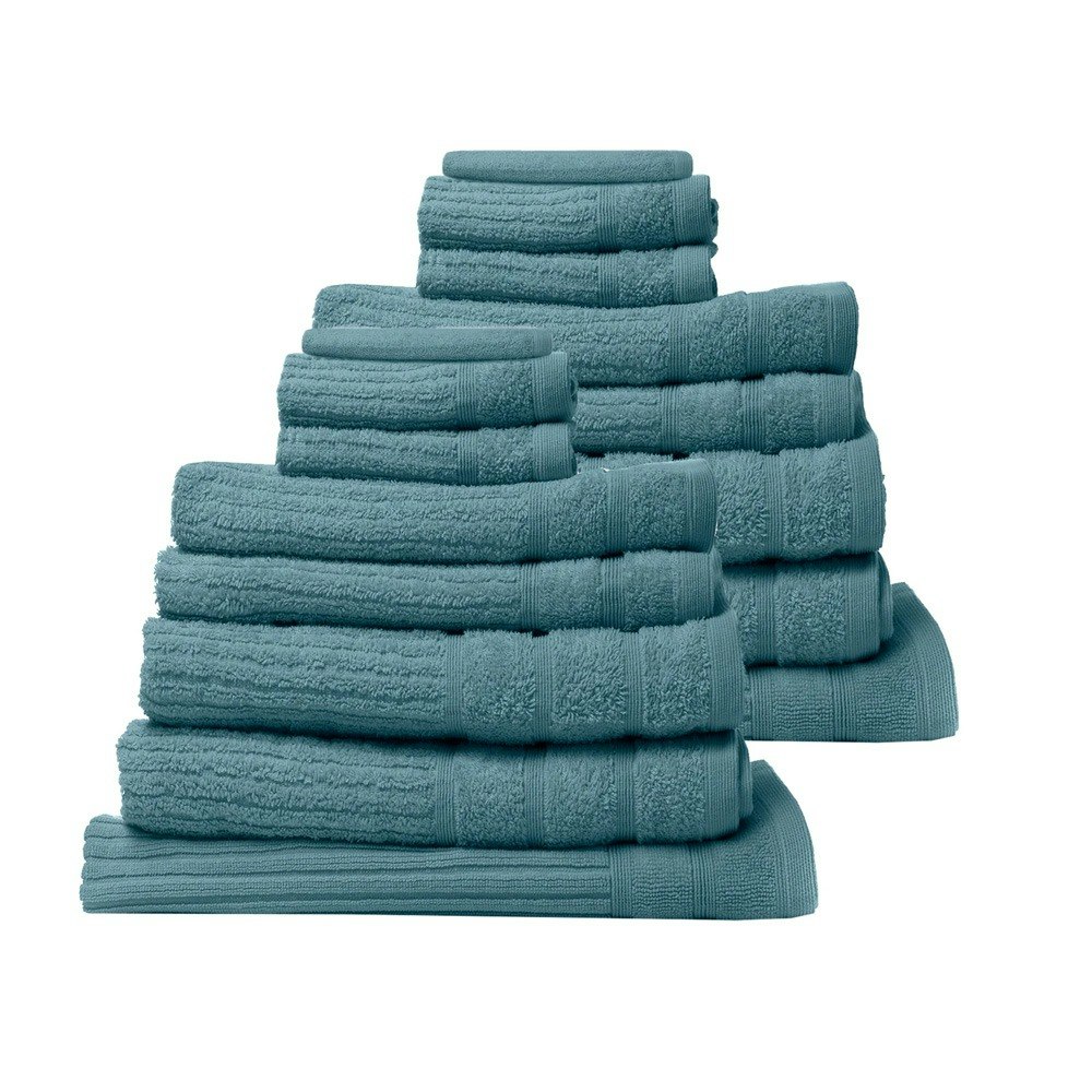 Royal Comfort 16 Piece Eden Luxury Cotton Bath Towel Set