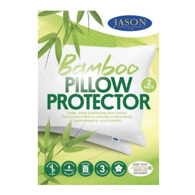 Jason Waterproof Bamboo Pillow Protector 2 Pack Packaging