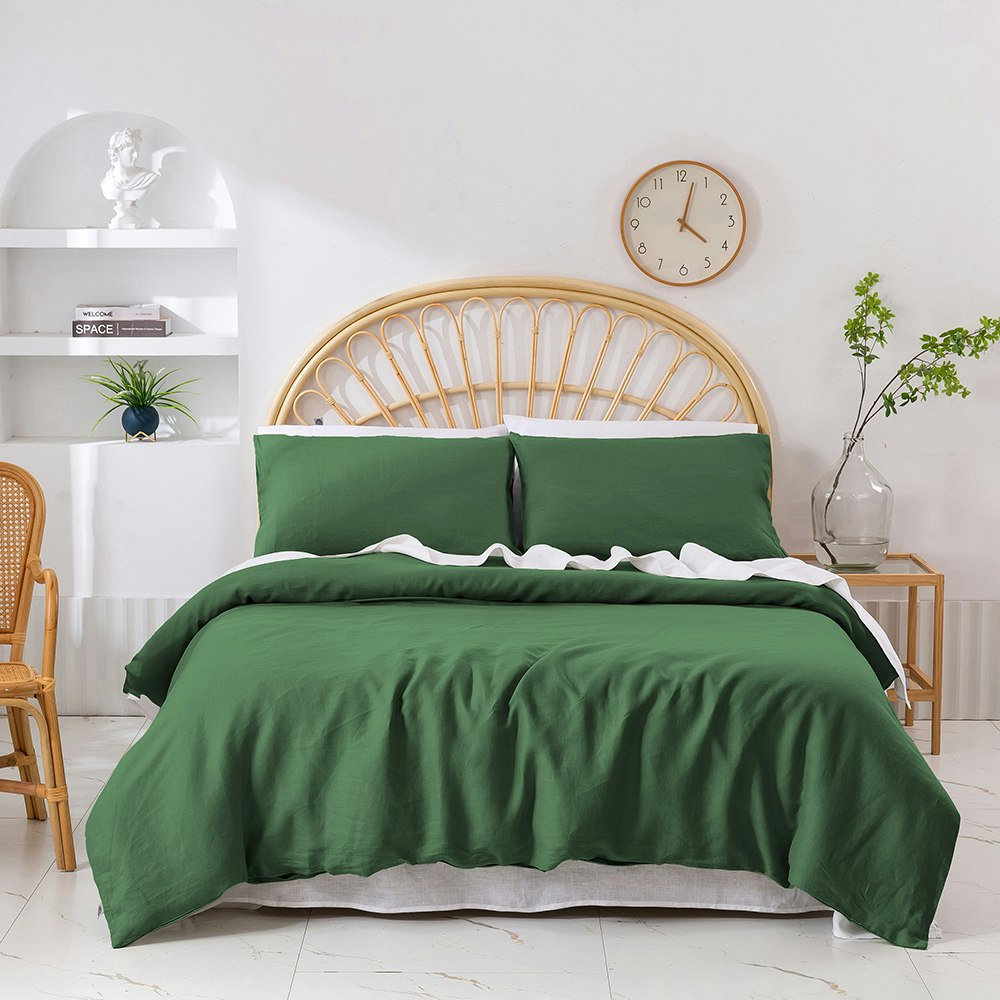 Natural Home Vintaged Hemp Quilt Cover Set