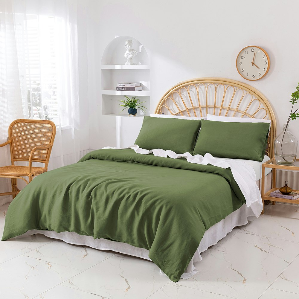 Natural Home Vintaged Hemp Quilt Cover Set