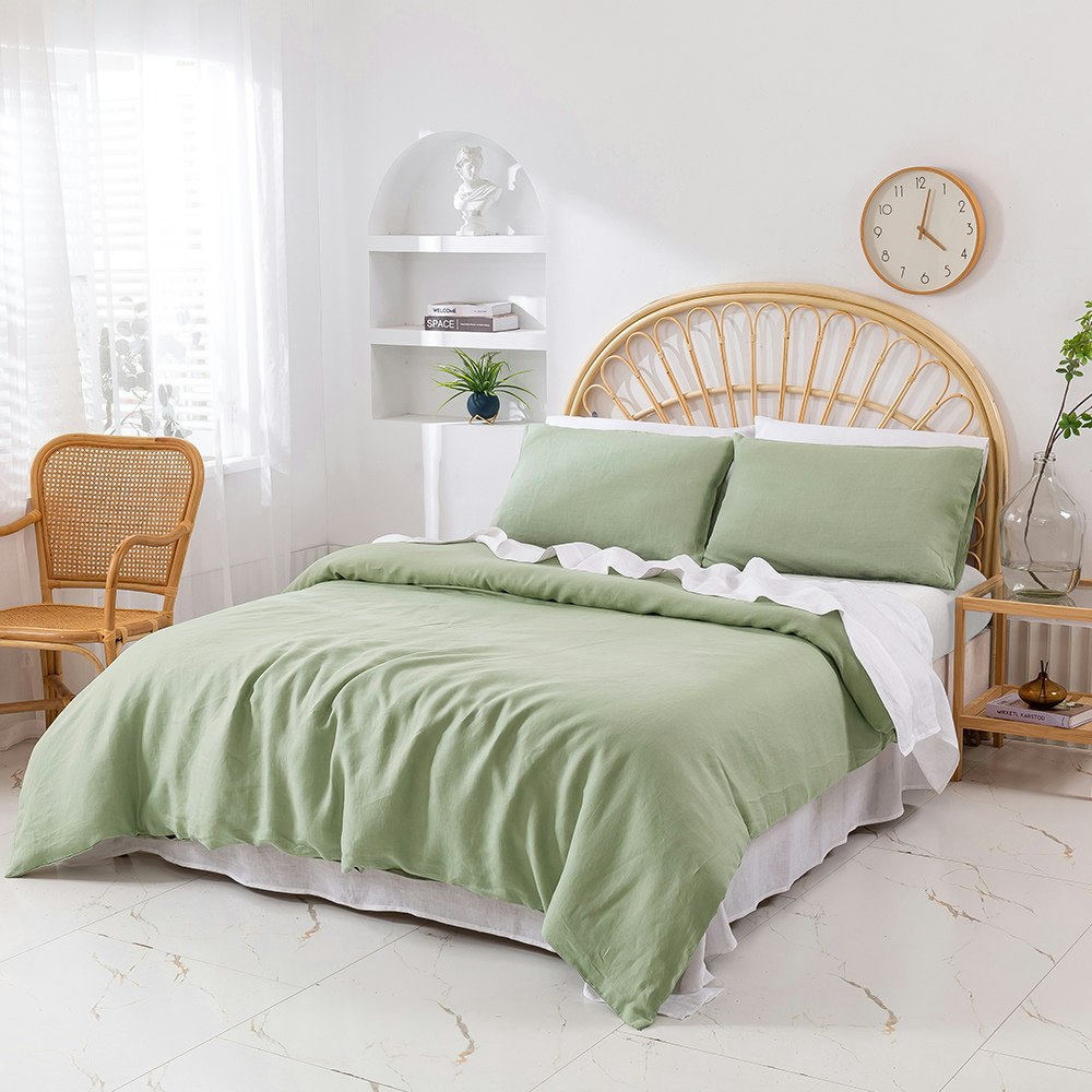 Natural Home Vintaged Hemp Quilt Cover Set
