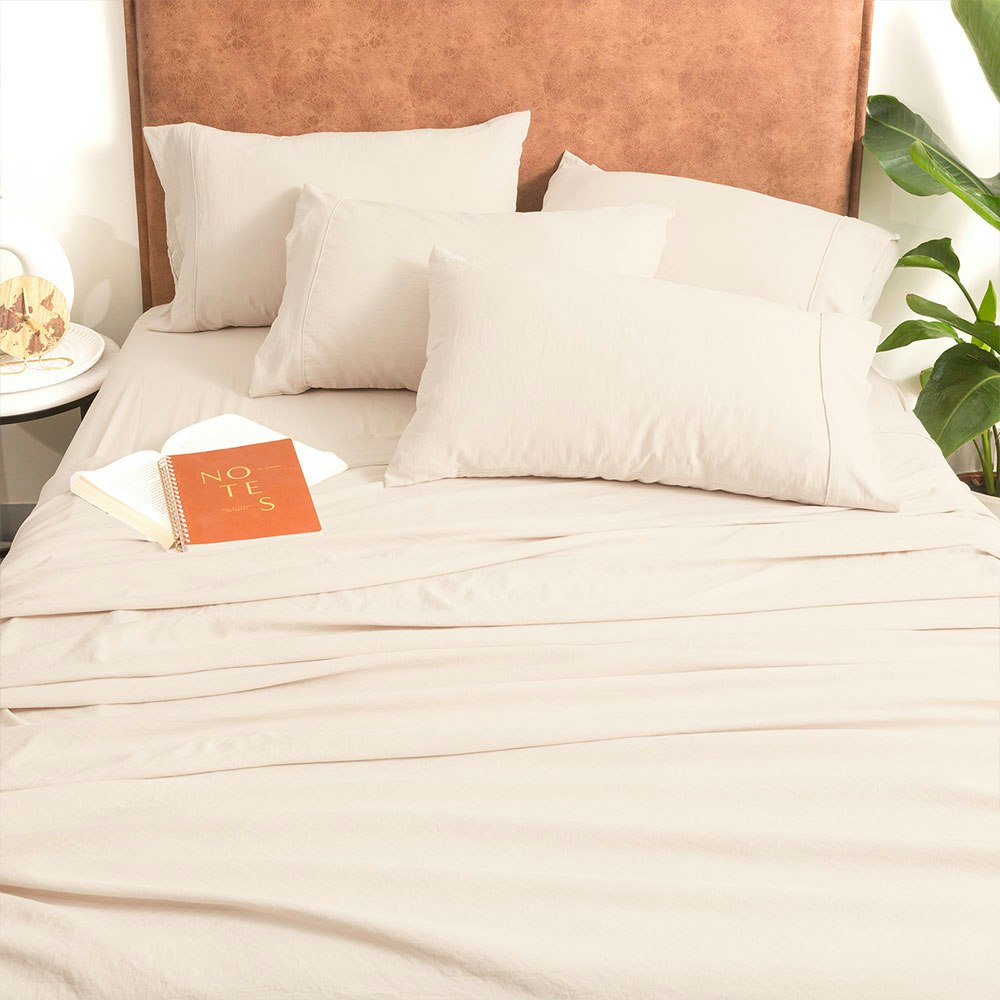 Ddecor Microfibre Sheet Set Sand 2