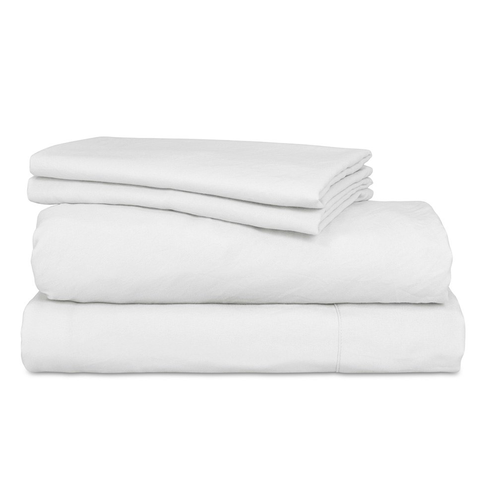 Ardor Boudoir Vintage Washed Sheet Set White 2