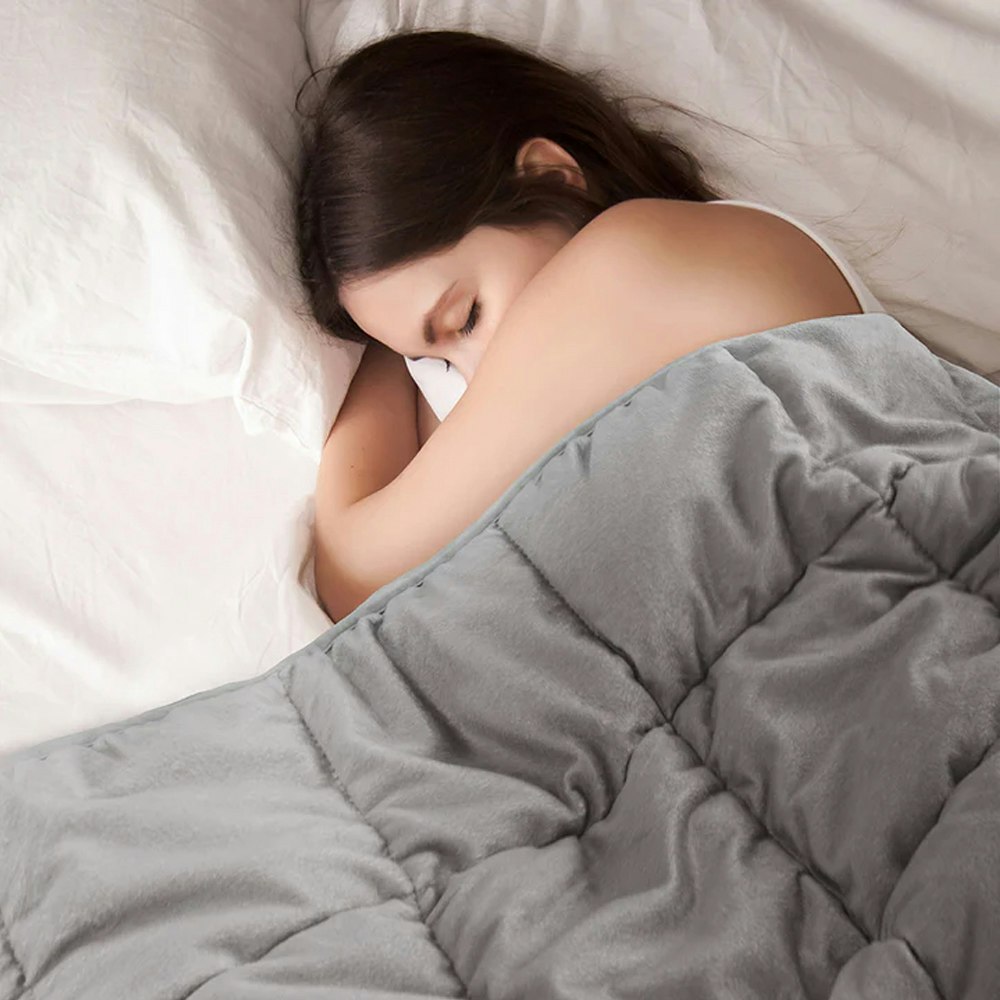 Bambury Grey Single Bed Weighted Blanket