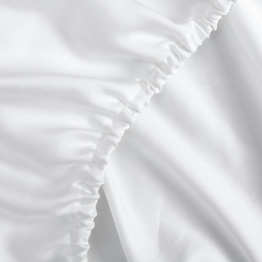Bambi Tencel Baby Bassinet Fitted Sheet Bag White