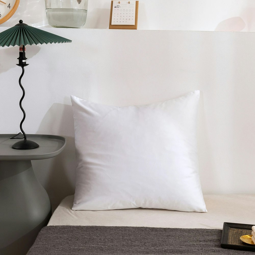 Serene 400TC Bamboo Cotton Blend Sateen Euro Pillowcase White