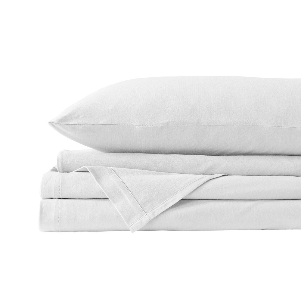 Royal Comfort 100% Jersey Cotton Quilt Cover Set White
