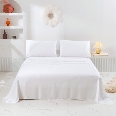 Natural Home 400 Thread Count Bamboo Sheet Set White