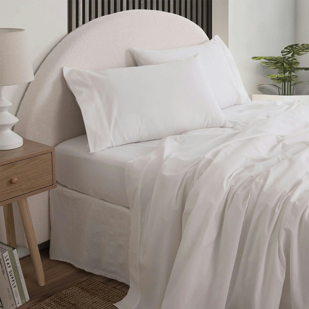 Royal Comfort Vintage Wash 100% Cotton Sheet Set White