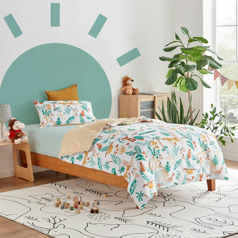 Jack & Ava Wild Jungle Quilt Cover Set