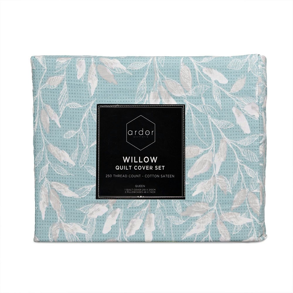 Ardor Home Willow Cotton Quilt Cover Set Packaging