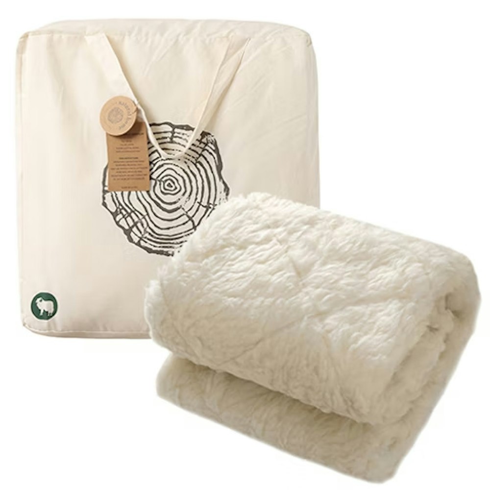 Natural Home All Season Wool Reversible Cot Underlay